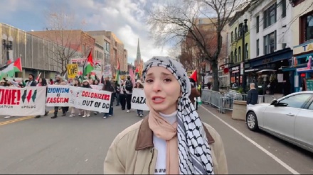 パレスチナ人少女、「状況は何も変わってない」　米NYのデモで