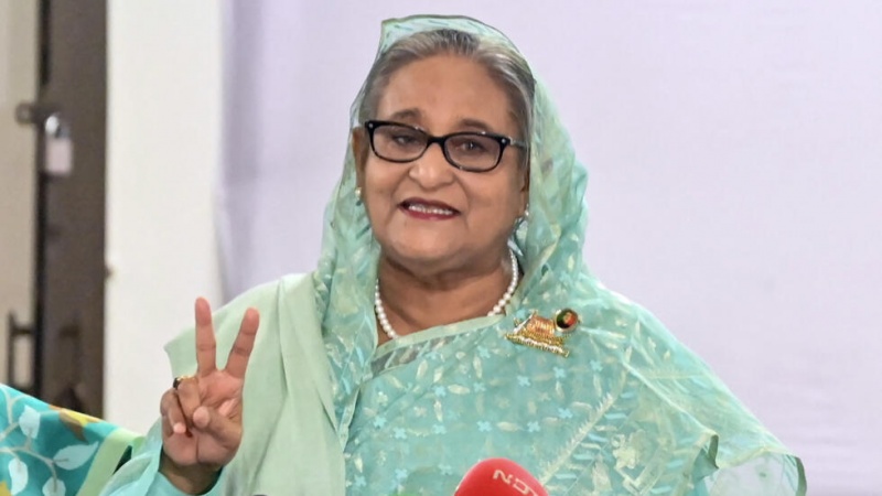 ハシナ・バングラデシュ首相が再選