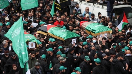 Thousands attend funeral for Hamas deputy leader in Beirut