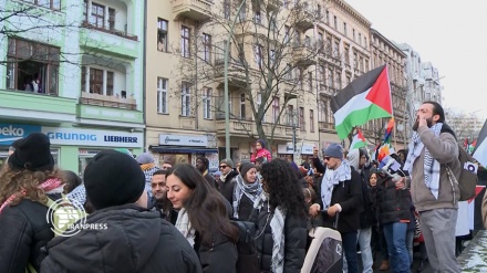 Berlino, 15esima settimana di marcia pro Palestina + VIDEO