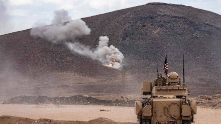 حمله راکتی مقاومت عراق به پایگاه اشغالگران آمریکایی در سوریه 