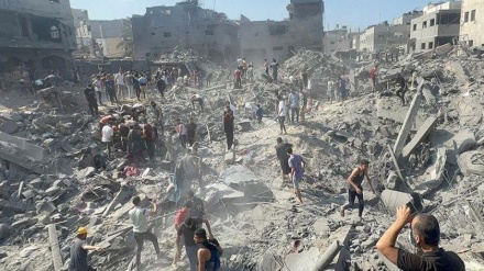 完全に破壊されたガザ；米バイデン政権のイスラエル支持の結果