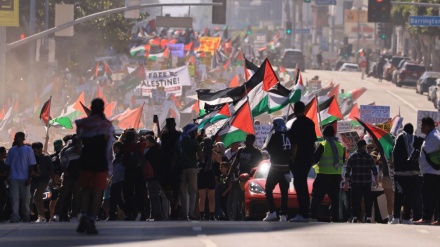 Thousands of pro-Palestine protesters take to New York streets in solidarity with Gaza
