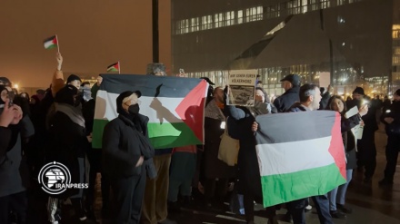 Warga Berlin Unjuk Rasa Protes Dukungan Jerman tehadap Rezim Zionis