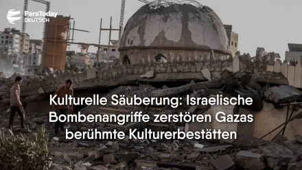 Kulturelle Säuberung: Israelische Bombenangriffe zerstören Gazas berühmte Kulturerbestätten