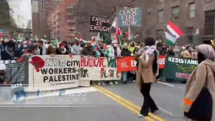 New York'ta Filistin'e destek yürüyüşü
