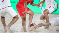 伊朗队在沙滩足球世界杯锦标赛中三战三胜