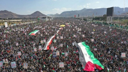 Lagi, Rakyat Yaman Demonstrasi Besar-Besaran Dukung Bangsa Palestina