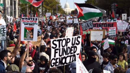 Iran: By military aid, US rewards Israel for massacring Palestinians