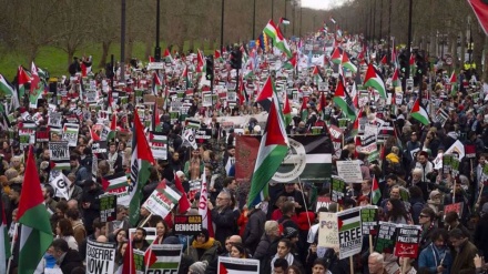 Pro-Palestine protesters march in London to mark Global Day of Action for Gaza