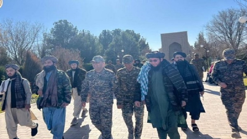 دیدار مقامات نظامی ازبکستان و افغانستان