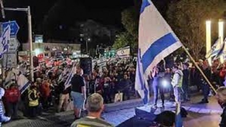 تظاهرات گسترده شهرک نشینان علیه نتانیاهو