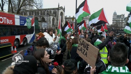 (VIDEO) Londra, corteo pro-Palestina davanti al parlamento inglese