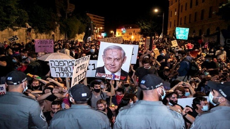 Netanyahu mıxolifon Telavivədə mitinqışon bərpo karde