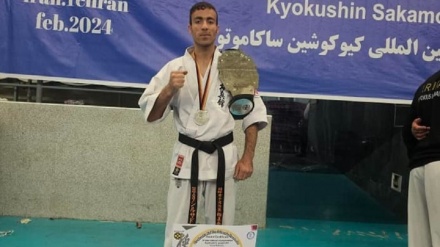 رزمی کار افغانستانی در مسابقات بین‌المللی تهران نایب قهرمان شد