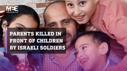 Askari katili wa Israel wamuua baba na mama Wapalestina mbele ya watoto wao wadogo