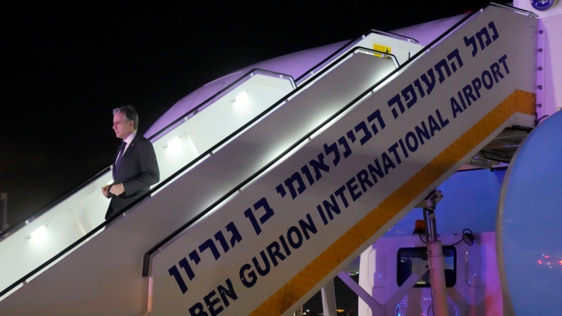 ブリンケン米国務長官がここ数カ月で５回目となるイスラエル占領地テルアビブの訪問を行いました。