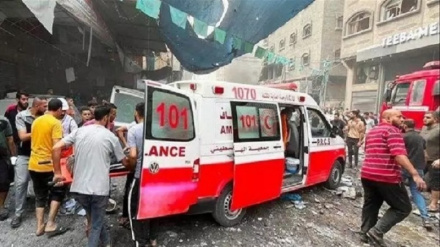 Военное преступление сил сионистского режима в больнице Аль-Амаль в Газе