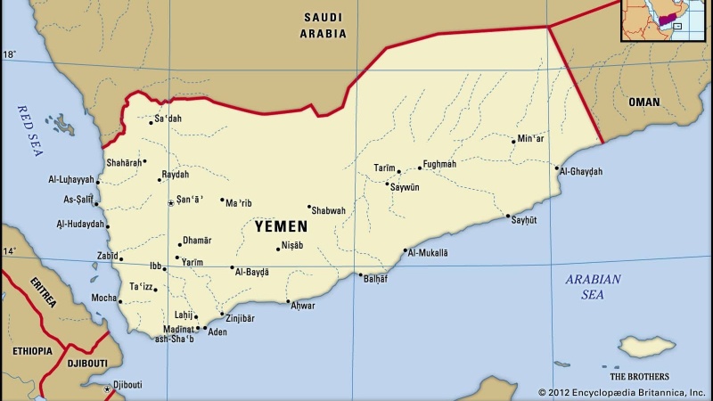 peta pelabuhan Al Mokha, Yaman