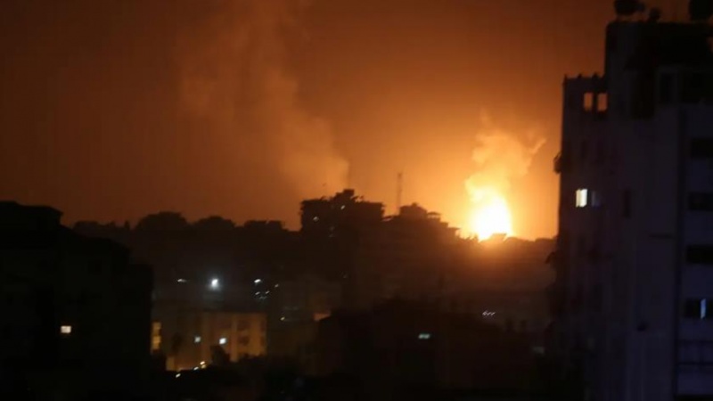حمله رژیم صهیونیستی به مناطق مسکونی نوار غزه