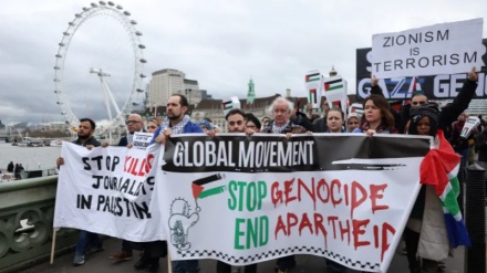 欧州で、イスラエルによるガザでの犯罪に抗議するデモ続く