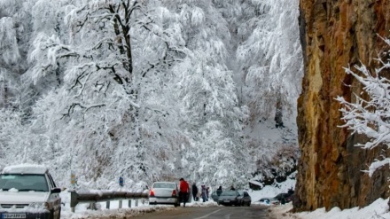 伊朗的北部雪风景