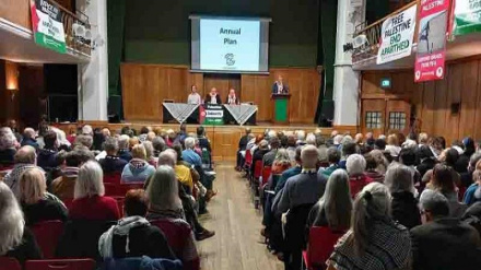 د فلسطین ملاتړو د نسل کشۍ په ختمولو ټینګار وکړ