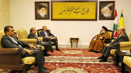 دیدار وزیر خارجه ایران با دبیرکل حزب الله لبنان