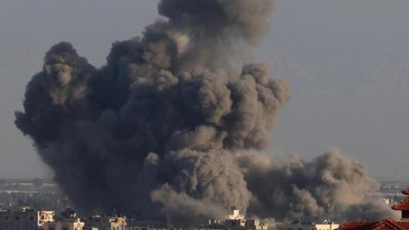 بمباران مرکز و جنوب نوار غزه از سوی رژیم صهیونیستی