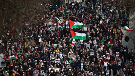 45个国家100个城市举行示威活动支持受压迫的巴勒斯坦人民