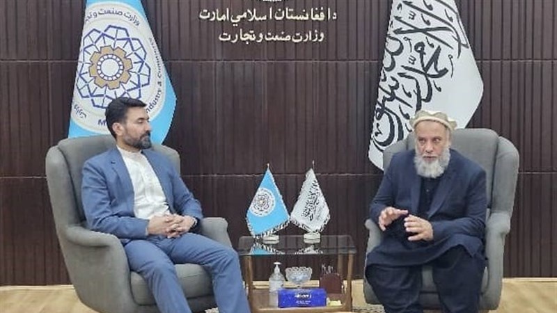 گسترش روابط تجاری؛ محور دیدار رایزن فرهنگی ایران در کابل با وزیر تجارت طالبان