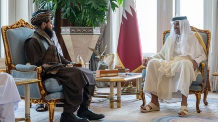  دیدار سرپرست وزارت دفاع طالبان با امیر قطر