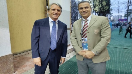 ملاقات ناظر داوری ایرانی با مانچینی در تاجیکستان