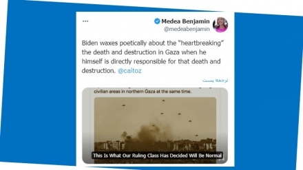 L'attivista americano denuncia responsabilità di Biden nella guerra di Gaza