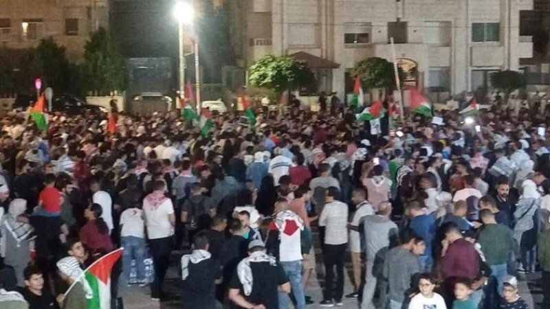 Përgjigja e jordanezëve ndaj thirrjes së Al-Kassam, Presioni i kombeve islamike kundër regjimit sionist