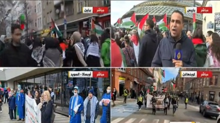 Filistin'e yönelik  destek gösterileri devam ediyor 