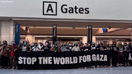 Demonstranten blockieren Flughafen von San Francisco und fordern dauerhaften Waffenstillstand in Gaza