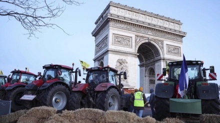  French farmers storm Paris's Arc de Triomphe to 'save French agriculture' 