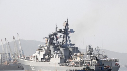 משחתת רוסית עגנה בנמל בדוחא בירתה של קטאר