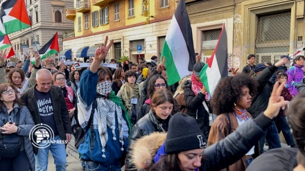 Roma, nuovo corteo a sostegno dei palestinesi di Gaza + VIDEO