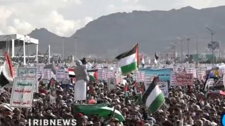 Milyonlarca Yemenli Filistin halkını desteklemek için gösteri yaptı
