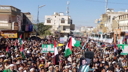 Marshim masiv në Saadasë së Jemenit në mbështetje të Gazës