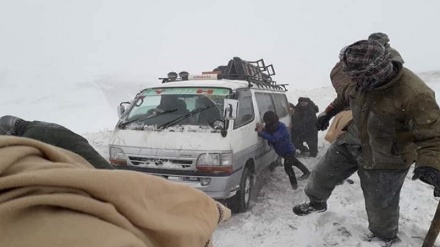 مسدود شدن اکثر راه‌های مواصلاتی افغانستان درنتیجه برف‌باری‌های اخیر 