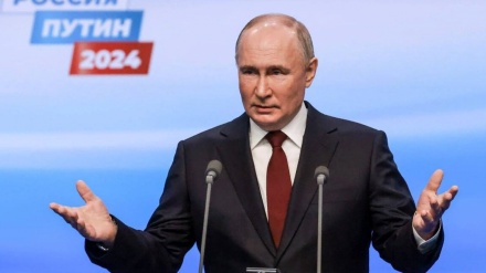  Путин 87 фоиздан ортиқ овоз билан Россия президенти сайловида ғалаба қозгонгач нутқ сўзлади 