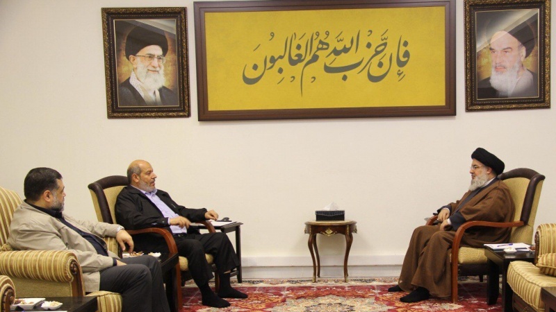 delegasi Hamas, bertemu dengan Sekjen Hizbullah