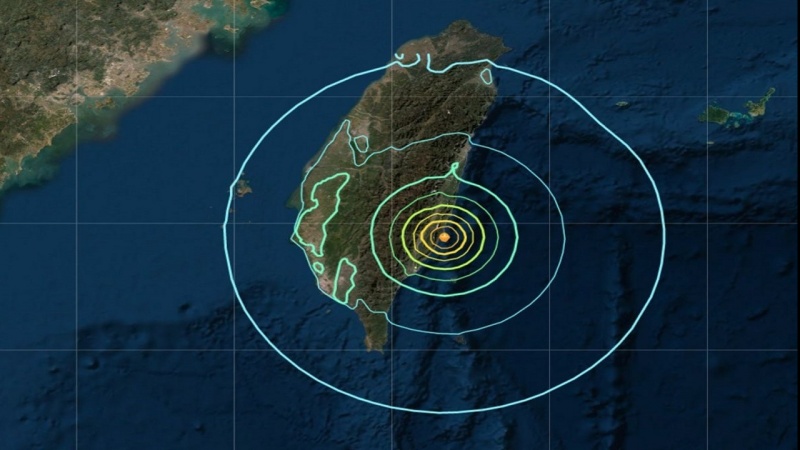 סדרת רעידות אדמה פקדה את חופו המזרחי של טייוואן
