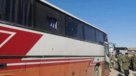 Suriye Ordu güçlerini taşıyan otobüse terör saldırısı
