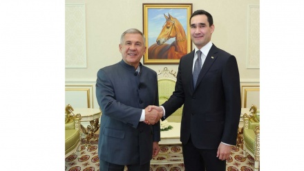 Türkmenistanyň Prezidentiniň we Russiýa Federasiýasynyň Tatarystan Respublikasynyň Raisiniň duşuşygy