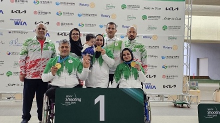 Золотая медаль сборной Ирана на Кубке мира по паралимпийской стрельбе
