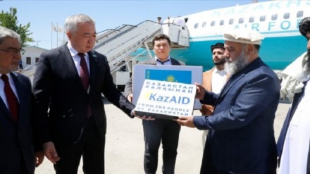محموله کمک‌های قزاقستان به بخش صحت افغانستان وارد کابل شد